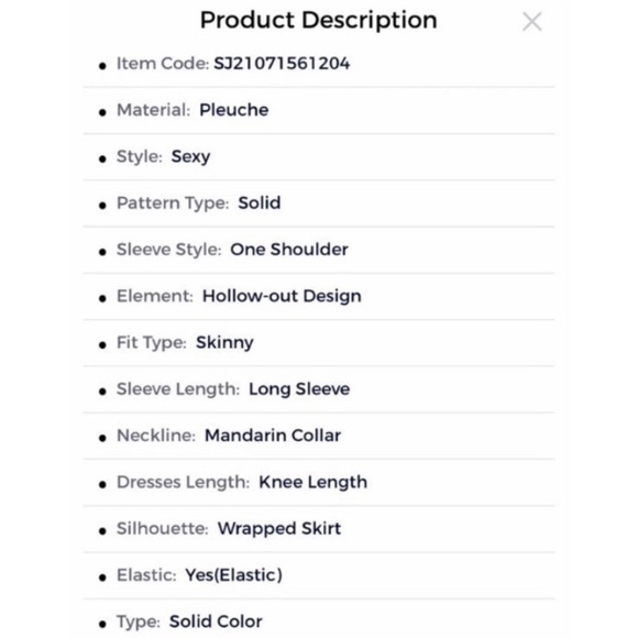 Velvet One Shoulder BodyCon Dress - Picture 7 of 7